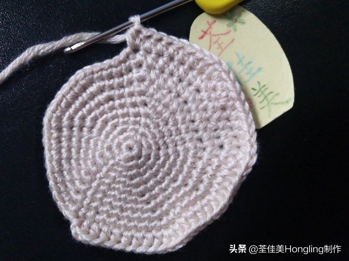 马蹄莲花的钩织教程,马蹄莲宽叶子的钩织教程