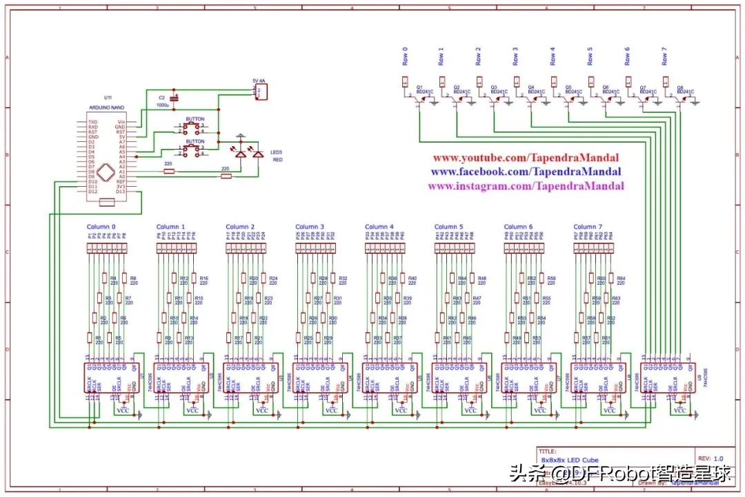 自制200000流明led灯,光立方的制作原理图
