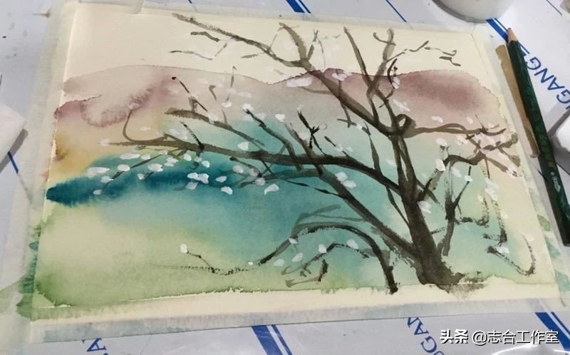 烧钱水粉画,水彩颜料省钱