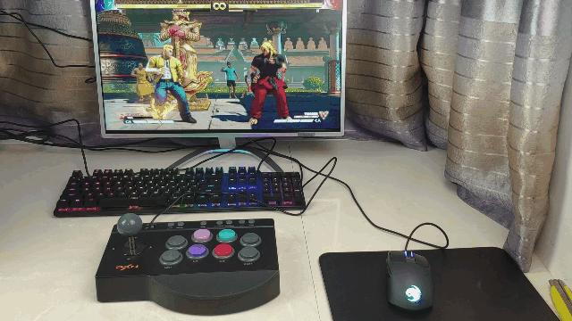 莱仕达街机摇杆视频,格斗游戏和动作游戏