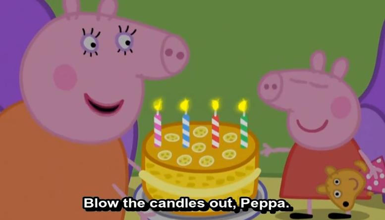 happybirthday小猪佩奇,小猪佩奇camping英语字幕