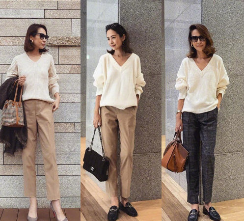 2019夏日本四十岁女人穿搭,中年女性夏天就应该这么穿