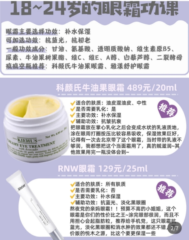 30到40岁眼霜,30-40岁以上眼霜推荐