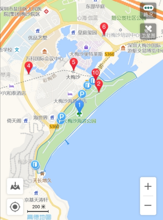 受台风影响深圳哪些景区关闭,被台风山竹破坏后的大梅沙景象
