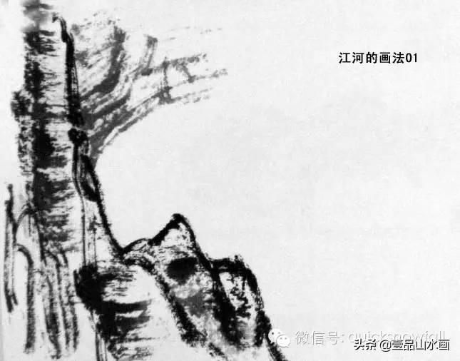 曾刚山水画视频水的画法,山水画教程水粉画