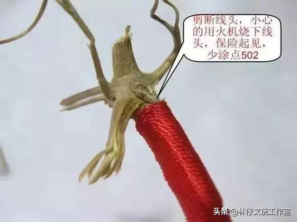 文玩葫芦龙头红线怎么缠,葫芦龙头红绳拴法教程