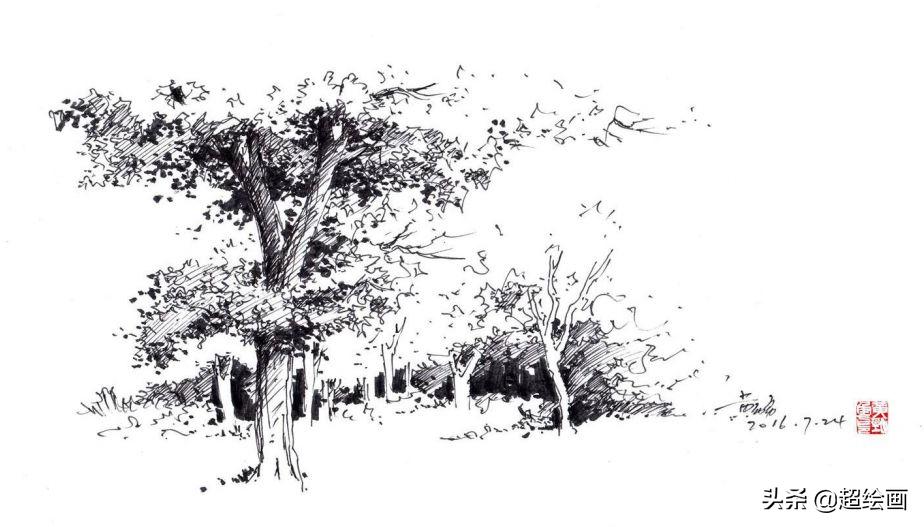 十大顶级钢笔画速写,钢笔速写100幅图片