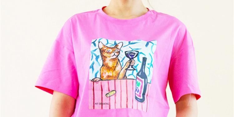 洋气时髦卡通t恤,童趣卡通t恤妙趣横生很减龄