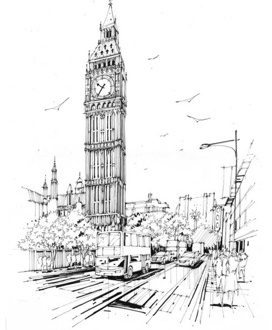 入门风景速写1000例临摹图,风景速写的方法与步骤教案