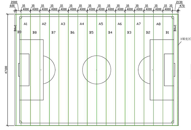 人工草皮足球场基础结构示意图,人工草皮足球场基础做法
