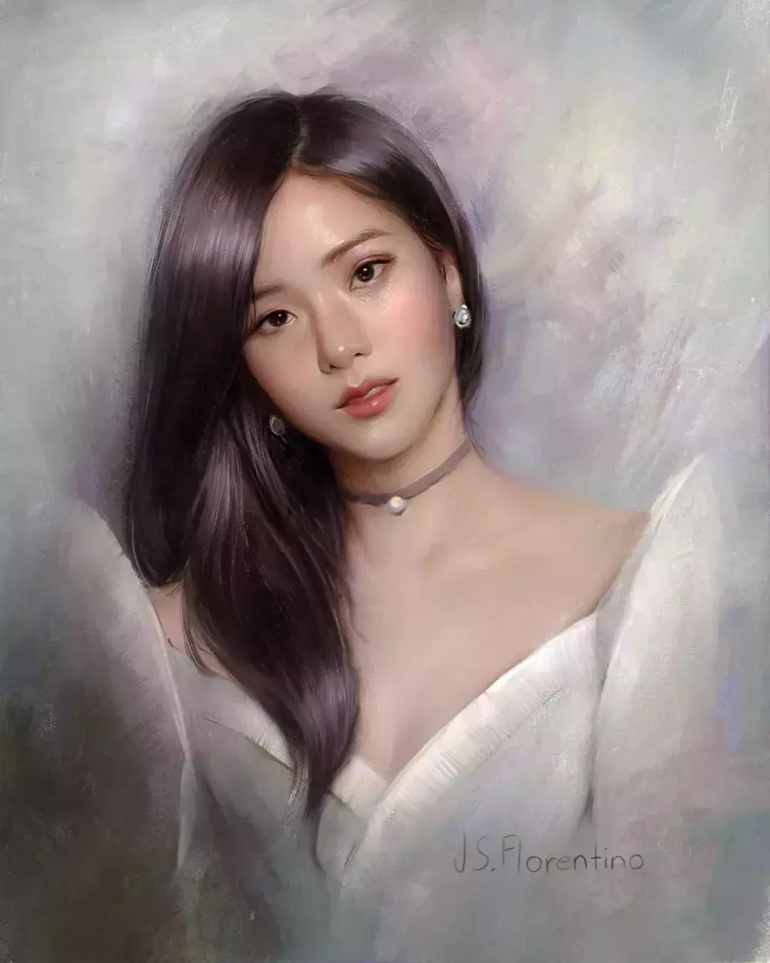 如何用手绘板画出油画纹理,画人物插画铅笔油画质感