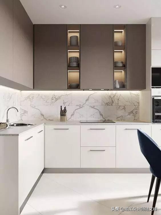 厨房贴网红小白砖好看吗,800x800瓷砖上墙厨房好看吗