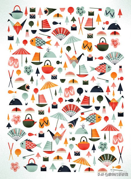 服装设计纹样款式图,服装设计潮流穿搭流行趋势