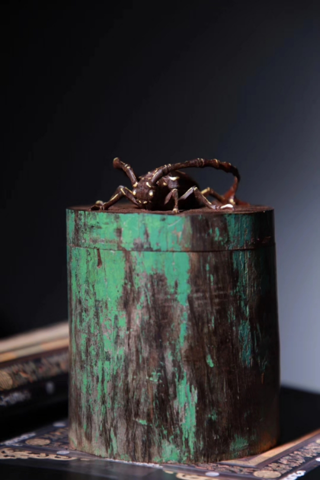 印度小叶紫檀很细的鱼鳞纹,印度小叶紫檀有虎斑纹