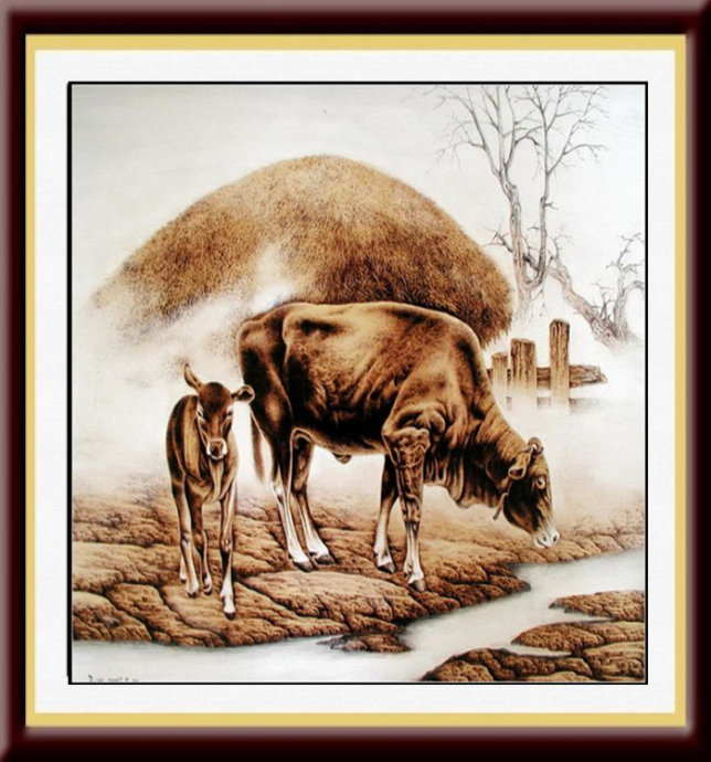 中国烙画艺术作品,民间烙画高手作品