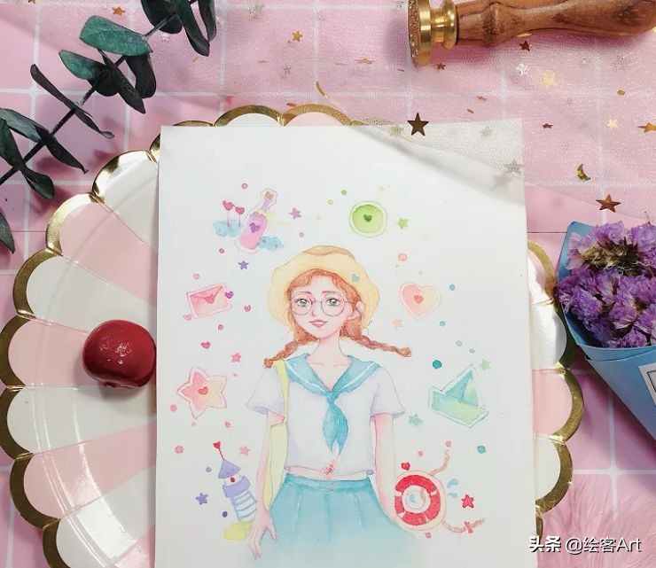 森系童话水彩插画课,水彩童话画图片大全