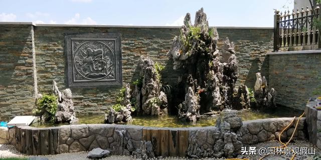 庭院假山瀑布造景,庭院假山瀑布的制作方法