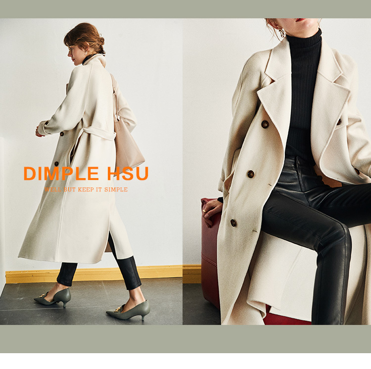 具有独特风格的羊绒大衣,厚实纯羊绒大衣