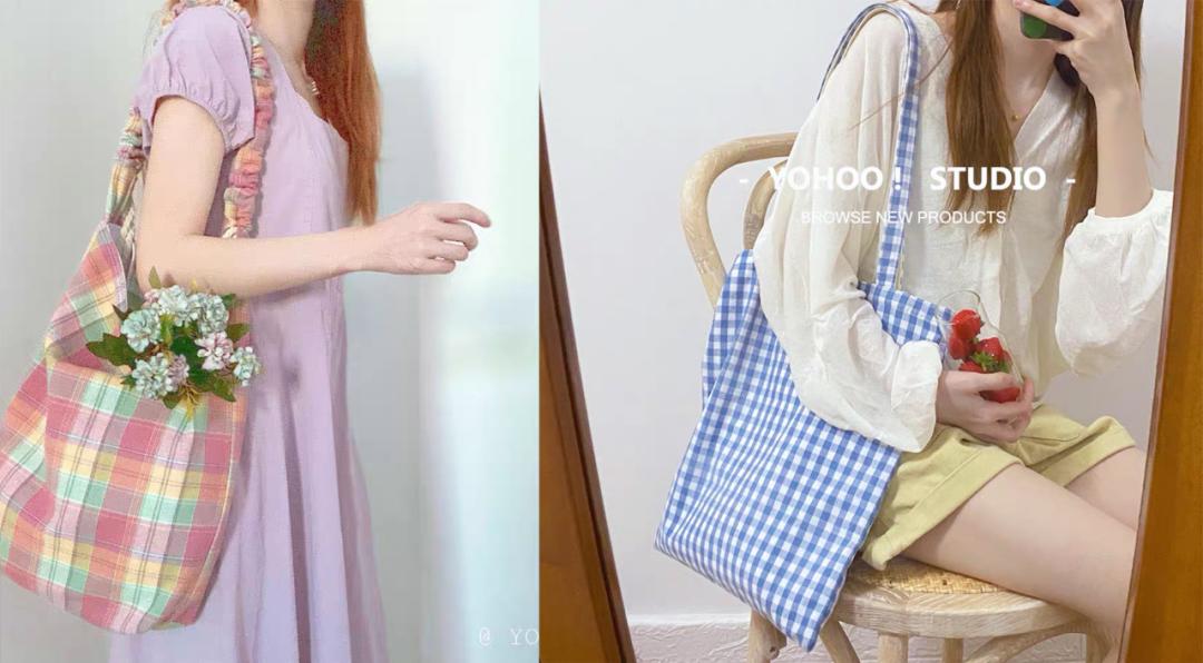 现在流行的帆布包简约好看又百搭,适合夏天背的帆布包