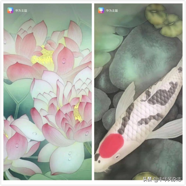 刘藏元书画登上华为、康佳、TCL等10家手机电视屏保