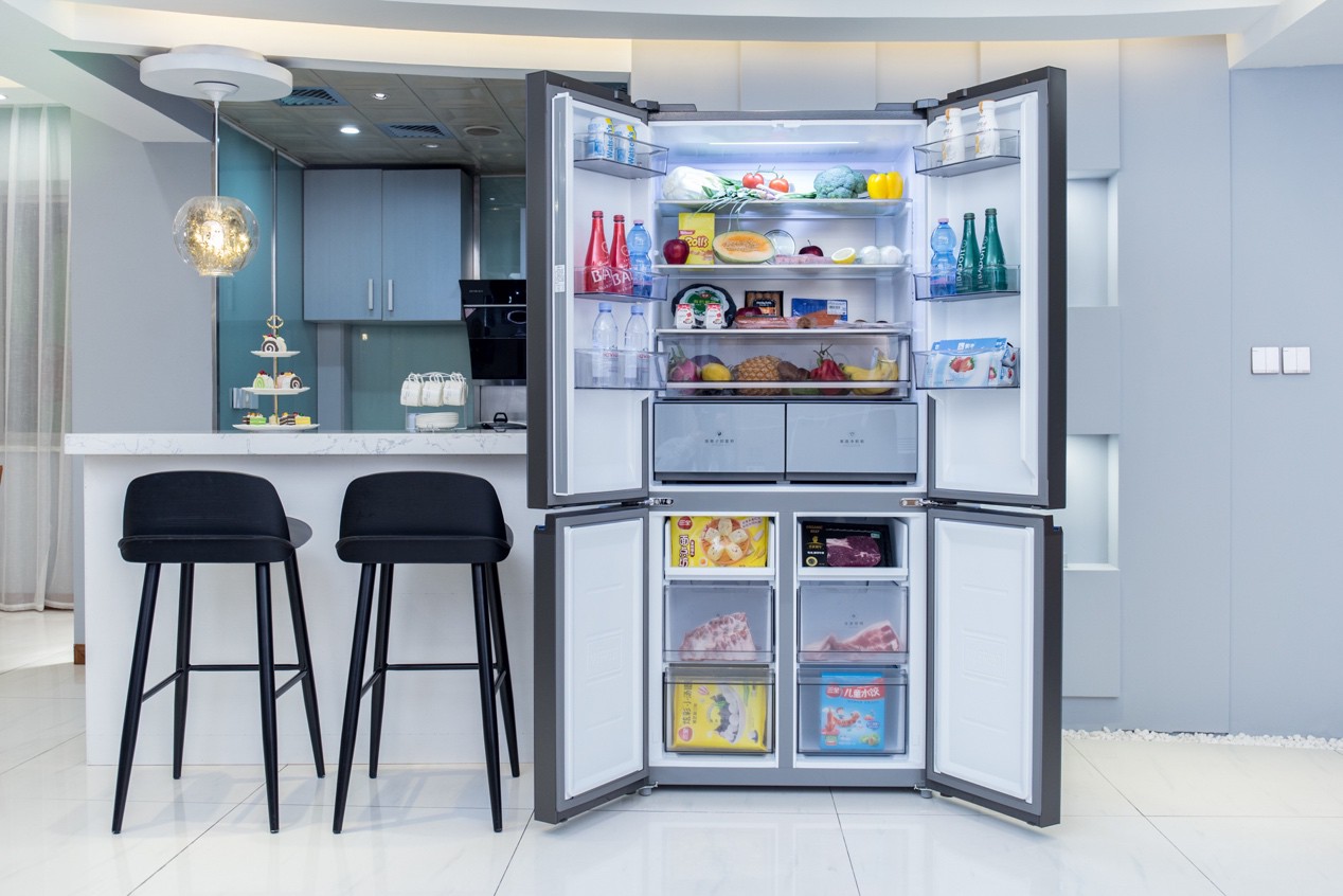 美的冰箱对开好还是四开好,美的635l是十字对开门冰箱测评