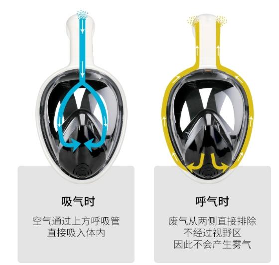 浮潜全干式面罩,浮潜全面罩的优缺点