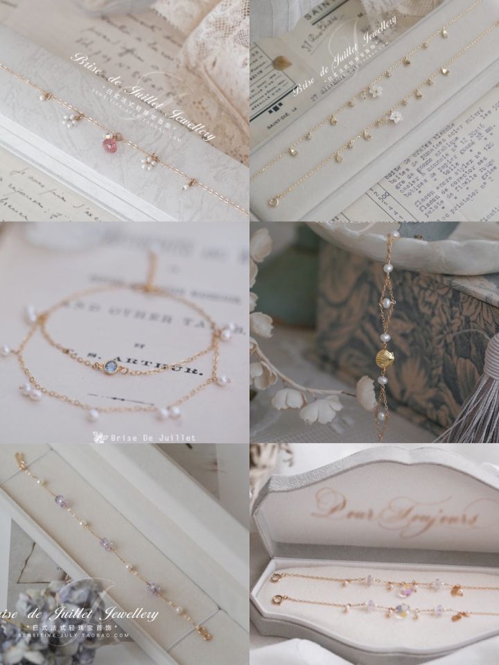 18精品圆珠手链,小众饰品店铺耳环