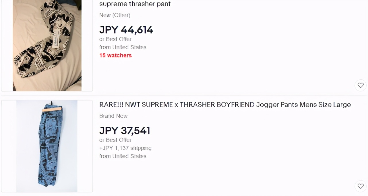 supreme联名长裤,supreme漫画裤
