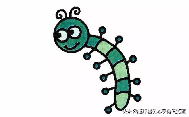 可爱的小昆虫简笔画,我认识的昆虫简笔画