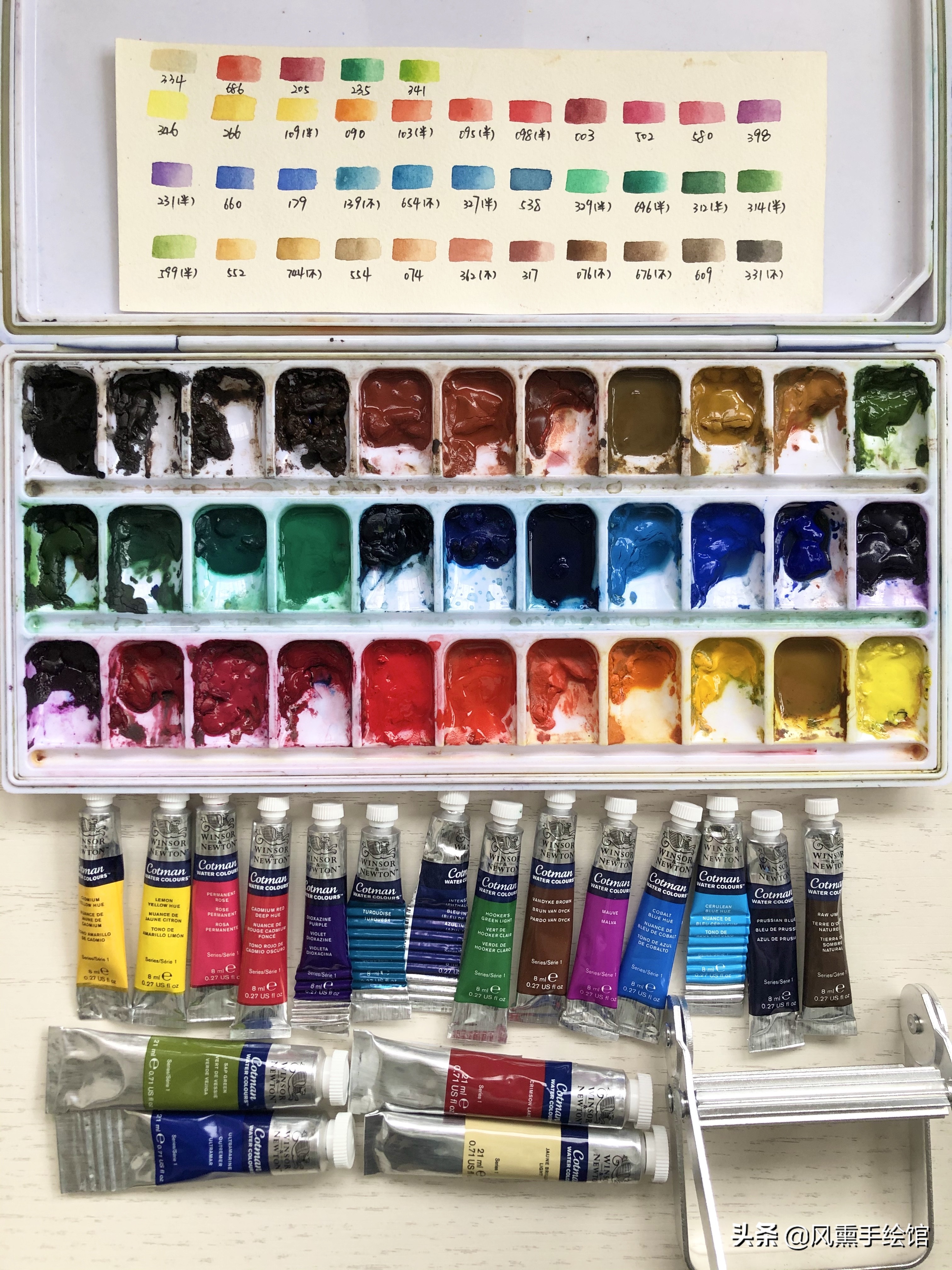新手入坑水彩必备,新手水彩颜料测评