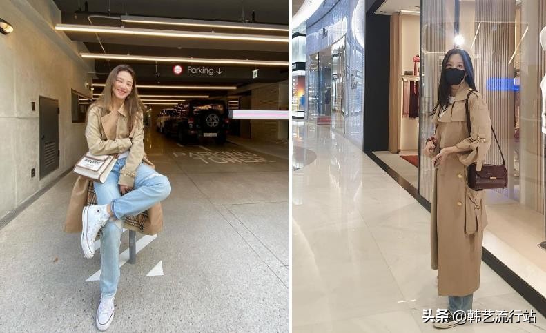 韩国风衣穿搭高级感,韩国风衣配什么衣服好看