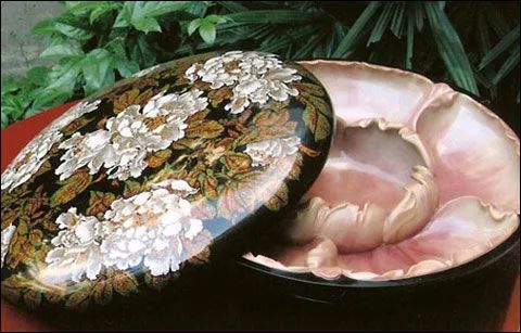 纯手工漆器精美绝伦引赞叹,明清闽作脱胎漆器