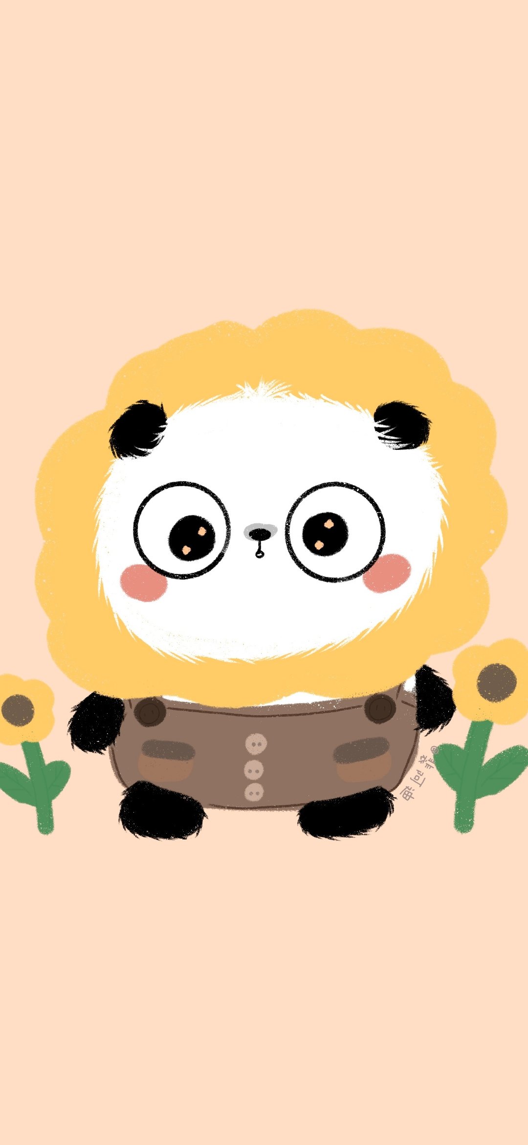 可爱圆滚滚熊猫壁纸,卡通熊猫壁纸可爱萌萌