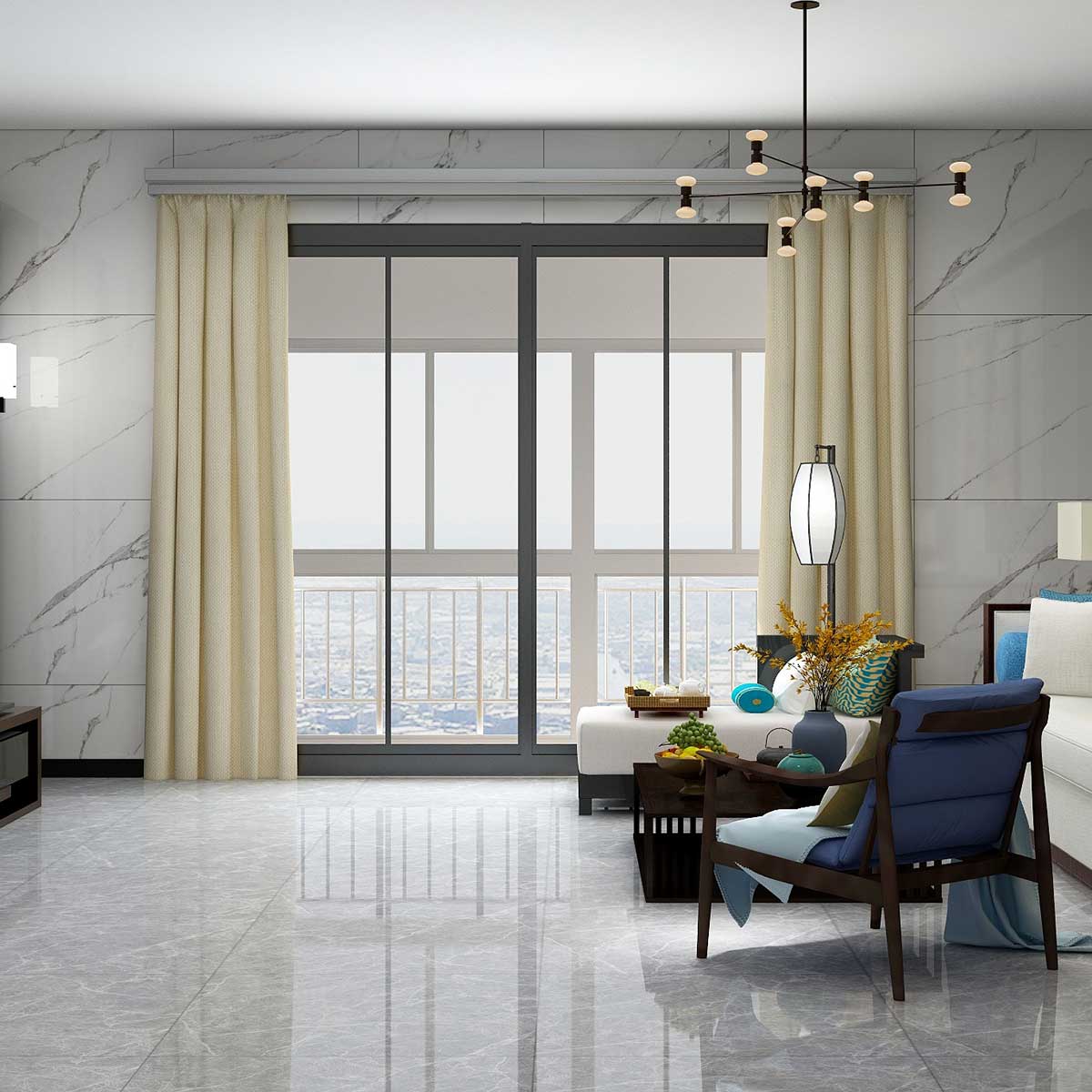 800*800瓷砖90平需要多少,800x800防滑地砖一般价格