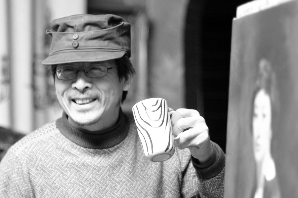 画家冷军人物肖像画,冷军是超写实画家第一人