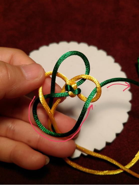 玉米结手链编法简单,圆形玉米结手链快速编法