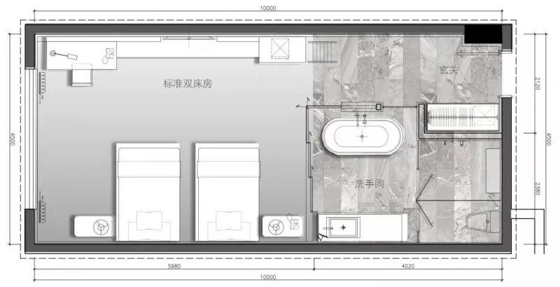 主题酒店30个房间怎么设计好,酒店标间和套房房间设计方案