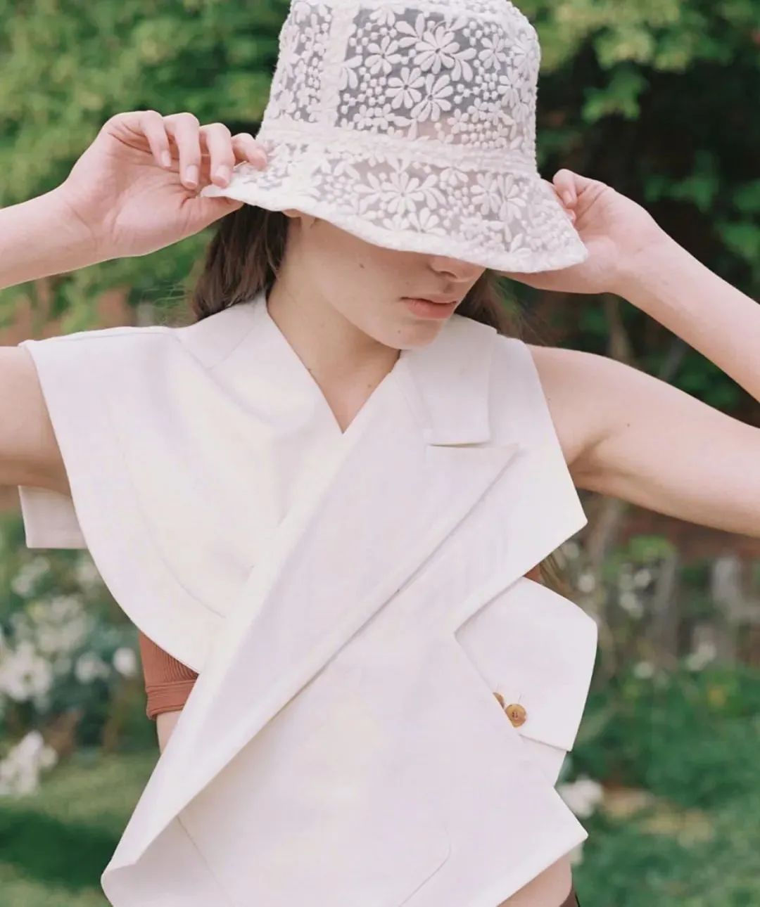 防晒遮脸遮阳帽子怎么用,夏日防晒遮脸帽可调节