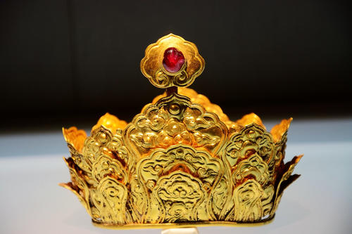 南京博物馆黄金玉器,博物馆古代黄金饰品