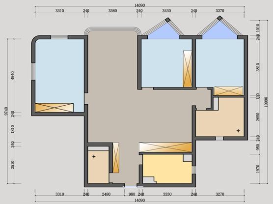 老房子灯光太暗补救,房子光线暗怎么设计