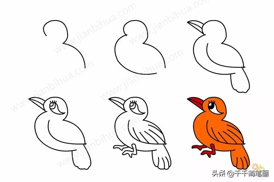 幼儿园动物的水墨画入门,儿童动物画入门简易范画