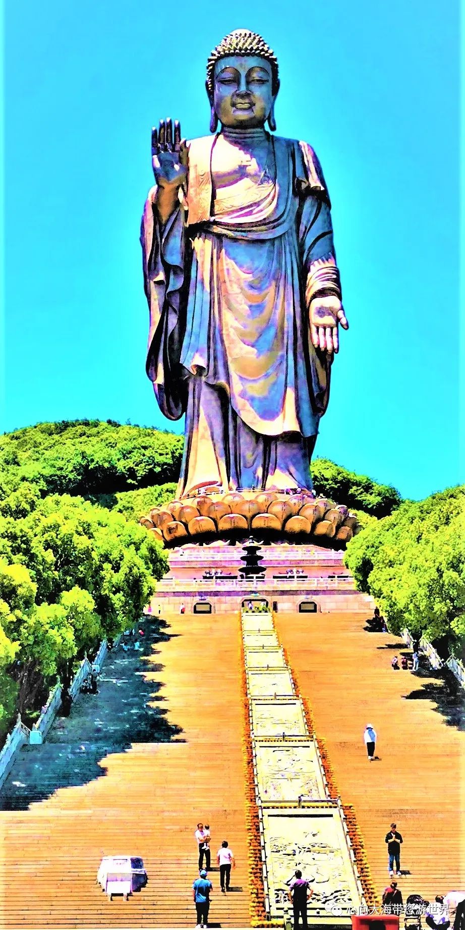 灵山大佛拜佛视频,灵山大佛震撼视频