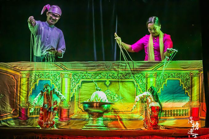 缅甸木偶表演节目,缅甸传统文化木偶戏