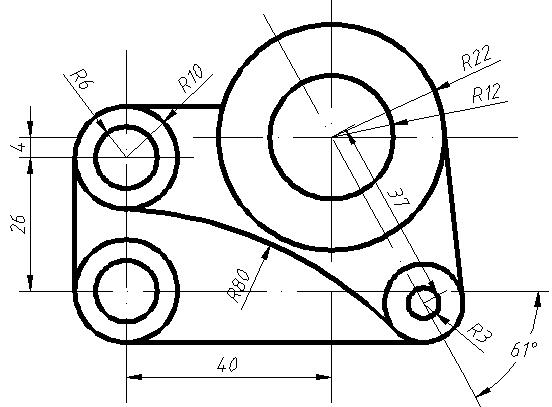 cad练习图纸45张教程初学者,cad图练习题300道