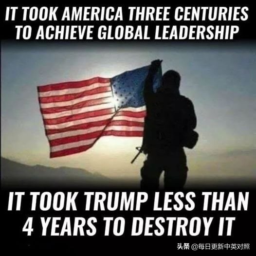 特朗普说让美国复兴的twitter及网友回复