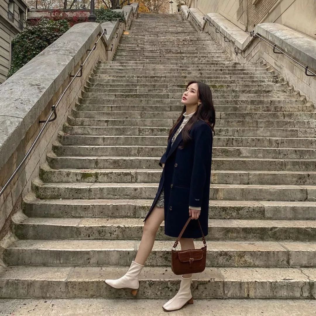 外套+小高领，时髦又保暖