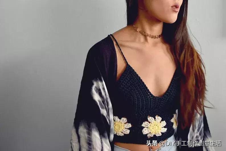 夏天来了，一定要钩一套给自己，有钩织教程