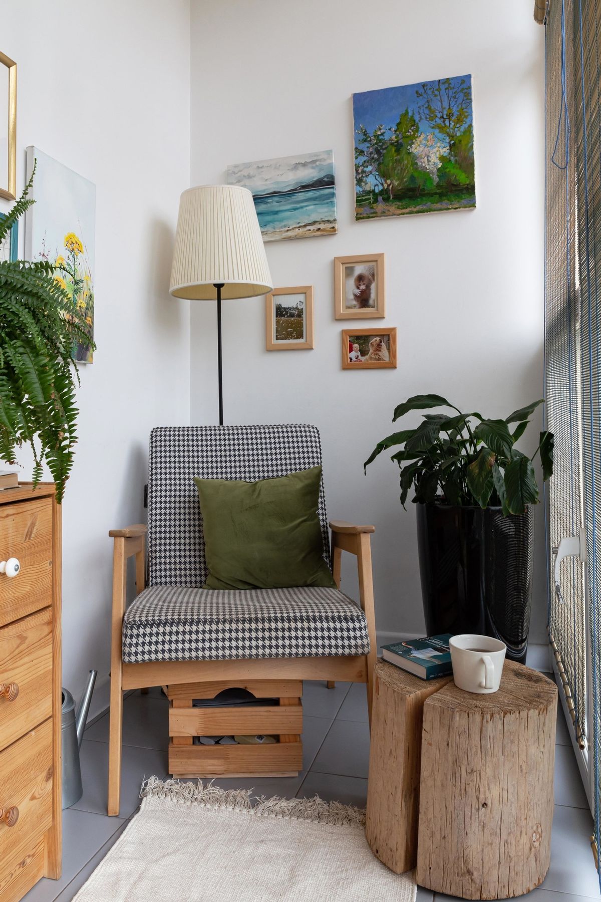 65平两室小户型装修原木,木色和绿色系小户型家装