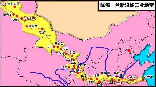 丝绸之路的重要铁路干线,2021中国铁路干线图