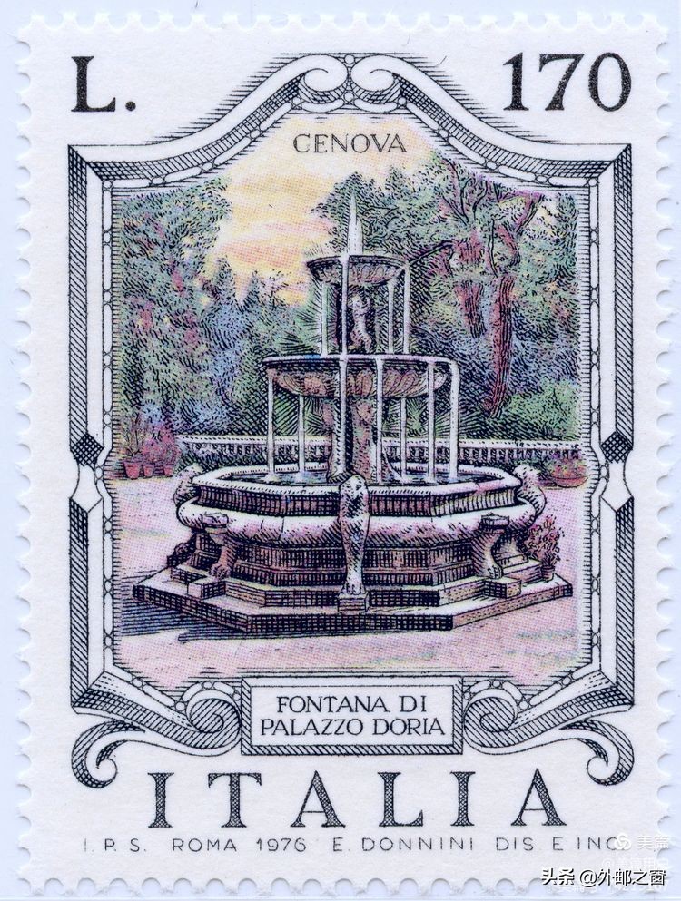 意大利1998年发行雕刻版邮票,意大利存世18个月的邮票